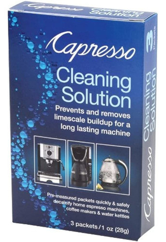 Capresso 640.13 Solucion De Limpieza 3 Paquetes 1 Oz (28 G) 0