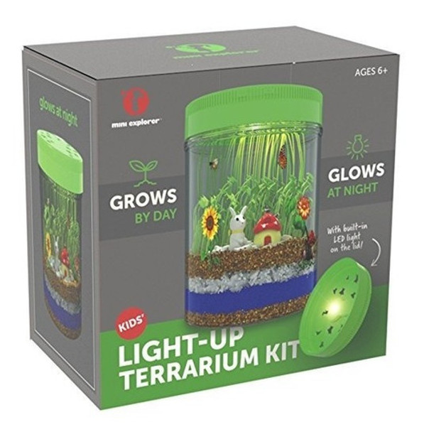 Kit Light-up Terrarium Para Niños Con Luz Led En La Tapa | 0
