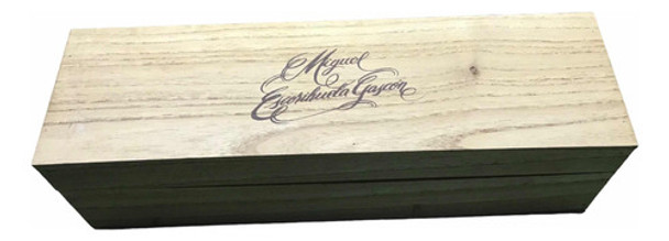 Caja De Vino De Madera Escorihuela Gascon Vacía, Organizador 0 Caja De Vino De Madera Escorihuela Gascon Vacía, Organizador 0