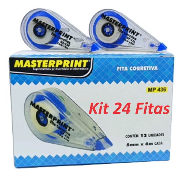 Fita Corretiva Mp-436 Masterprint 2 Caixa C/ 12 Unidades 0