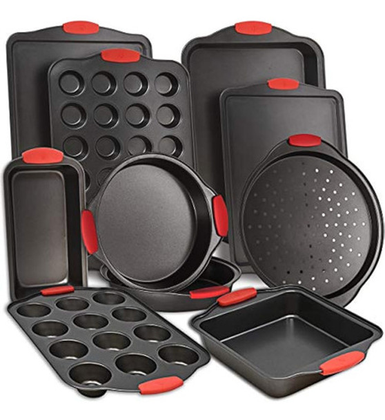 Perlli Juego De Utensilios Para Hornear Antiadherentes 10 Pi 0