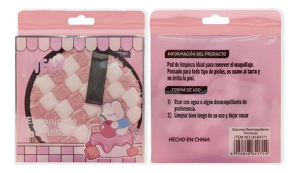 Pad Esponja Removedor Maquillaje Facial Suave Disco Limpieza 0