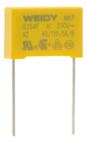5 Capacitores Polipropileno 0.15uf X2 150nf 310v Ac Mkp 154 0