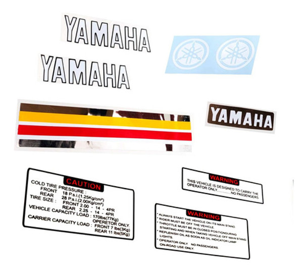 Calcos Yamaha Carrot 0 Calcos Yamaha Carrot 0