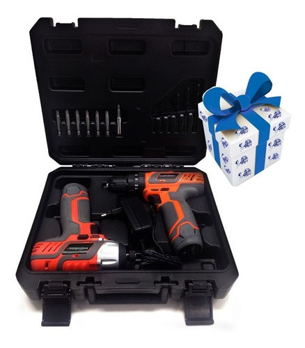 Kit Taladro + Atornillador Bateria 12v Gladiator Tpai610/12k 0