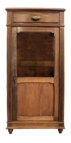 Armário Mini Vitrine Estilo Inglês Madeira De Lei 0