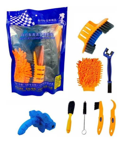 Set De Limpieza Para Bicicletas 8 Accesorios 0