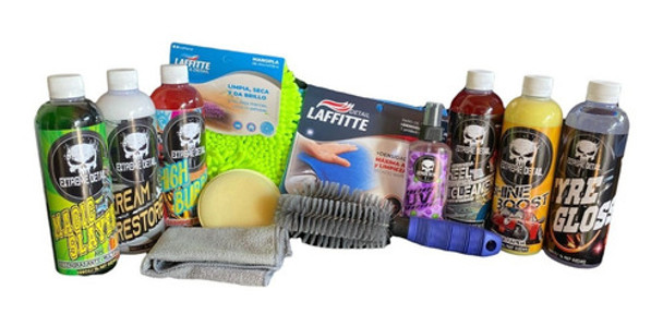 Kit Lavado Auto / Moto Premium Extreme Detail/ Laffitte 7 0