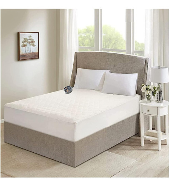 Beautyrest 100% Algodón Almohadilla De Colchón Calentado, Co 0