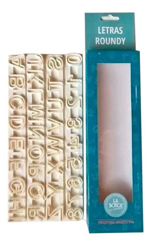 Cortante Letras Numeros Abecedario Roundy La Botica - Cc 0