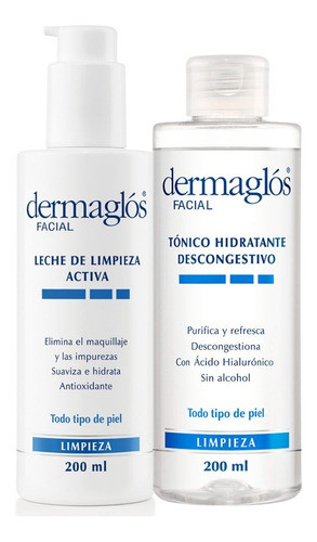 Dermaglós Combo Leche De Limpieza + Tónico Descongestivo 0