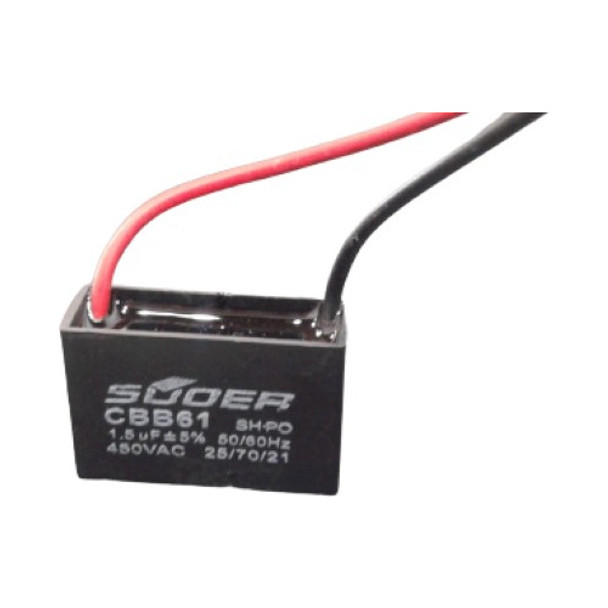 Condensador (capacitor) 1.5 Uf - 450 Vac - 50/60 Hz X 10 Uni 0