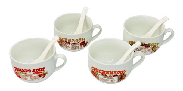 Soperas, Juego De 4, Con Cucharas 0