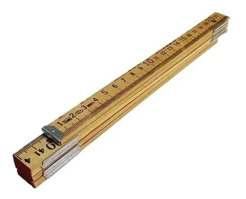 Metro De Madera Plegable 1 Mt Carpintero Lacueva 0