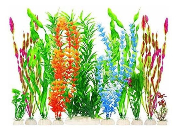 Mylifeunit Artificial Pecera Plantas Plastico Acuarios Plan 0