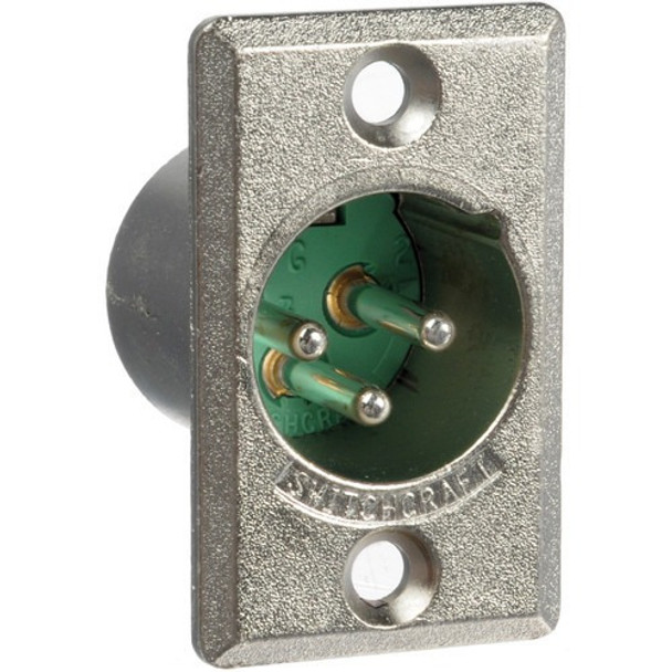 Switchcraft D3m Conector Xlr Macho 3 Contactos P/ Chasis 0 Switchcraft D3m Conector Xlr Macho 3 Contactos P/ Chasis 0