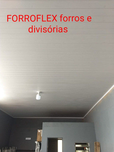 Forro De Pvc Branco Frisado Instalado / Colocado.. Valor Mt2 0