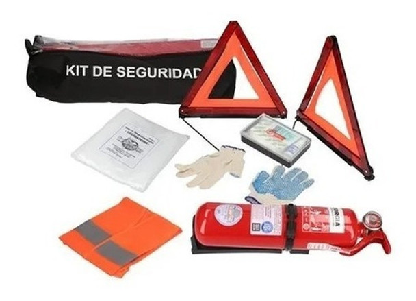 Kit Seguridad Vehicular 7 En 1 Balizas Matafuego Chaleco 0