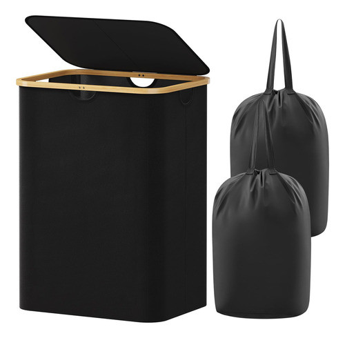 Lifewit Cesta De Lavanderia De 150 Litros Con Tapa, Cestas D 0