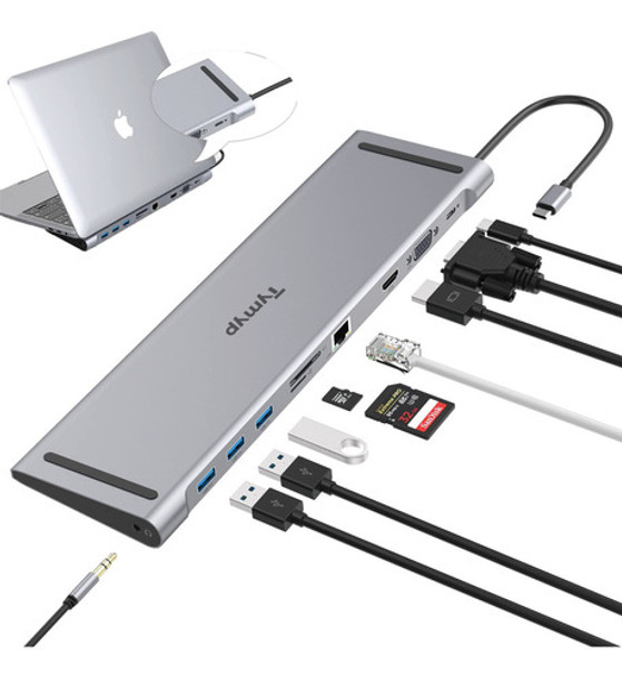 Estacin De Acoplamiento Usb C Para Computadora Porttil, Conc 0