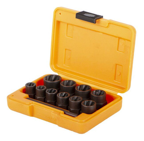 Extractor De Tuerca Tornillo 3/8 Juego 11pzs Impacto Hoteche 0