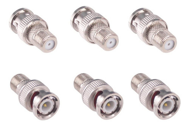 Rfaha 6pcs Bnc Macho Enchufe A F Tipo Hembra Adaptador Coaxi 0