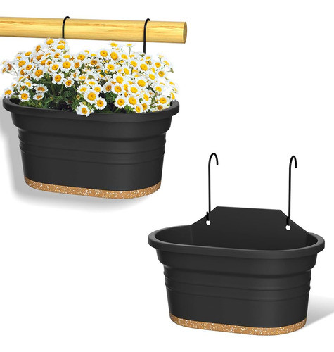 Zmtech 2pcs 12 Pulgadas Maceta Para Colgar En La Pared (gris 0