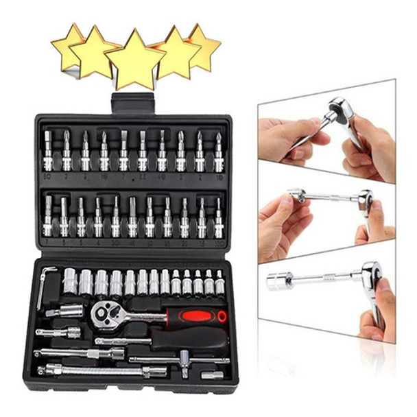 Kit De Ferramentas Kit Chave Catraca Jogo Profissional Soque 0 Kit De Ferramentas Kit Chave Catraca Jogo Profissional Soque 0