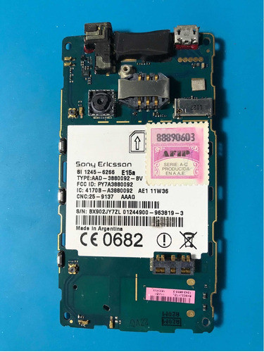 Placa Sony Ericsson X8 0