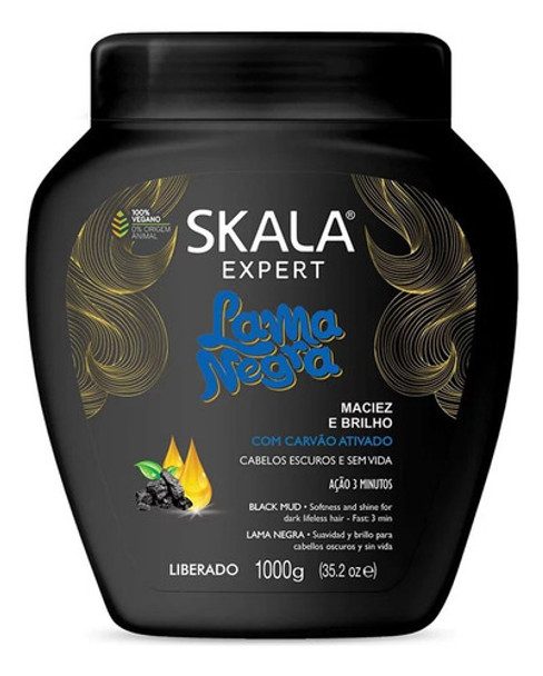 Crema De Tratamiento Skala Para Cabellos Oscuros Lama Negra 0
