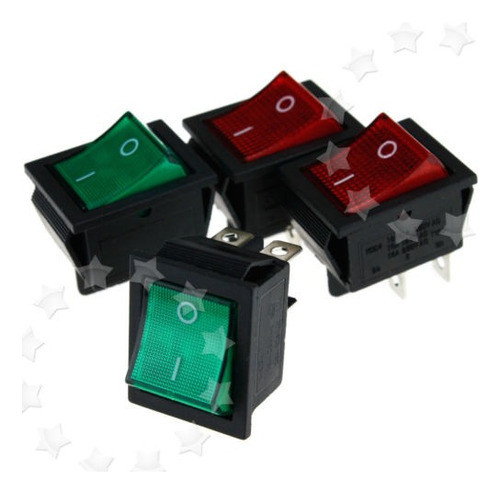 On-off-on 4 Pin 12v Coche Barco Luz Del Eje De Balancín Inte 0