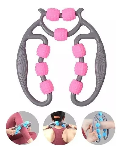 Masajeador Multifunción Rodillos Flexibles Y Redondeados 0