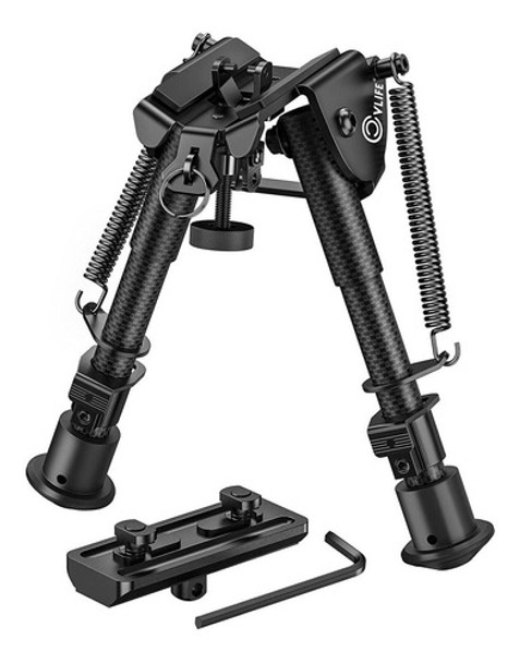 Bipode Cvlife Para Rifle Con Adaptador Para Riel M - Fibra 0