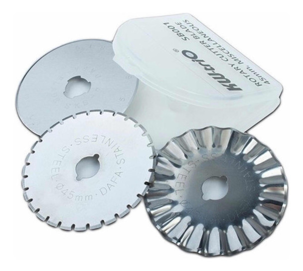 Set X3 Cuchillas De Repuesto Cutter 45 Mm  3 Tipos De Corte 0