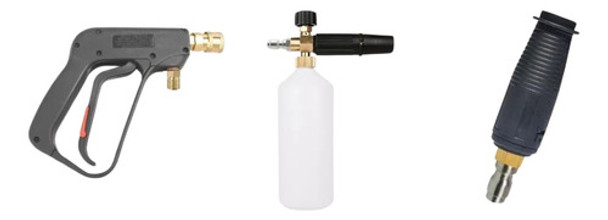 Pistola Corta + Foam Lance + Pico Hidrolavadora Robust Logus 0