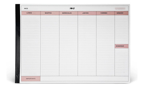 Planificador Mensual Mooving - 47 Street 0