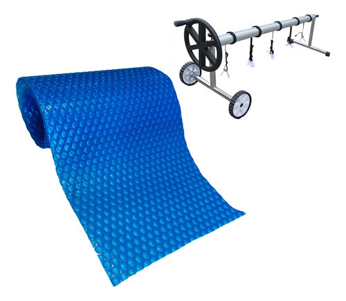 Manta Térmica Para Piscinas 600 (3,5 X 4 ) + Enrollador 0