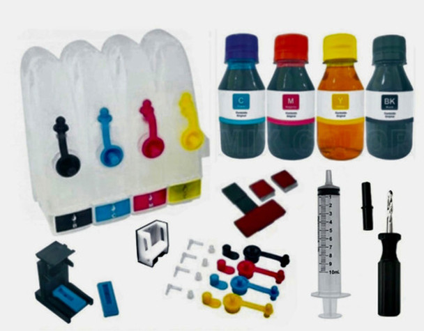 Kit Bulk Ink  Impressora 2516 3516 + 200ml Tinta + Snap Fill 0