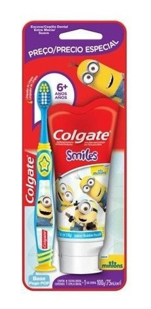 Cepillo De Dientes Colgate Minions 6+a + Pasta De Dientes 0