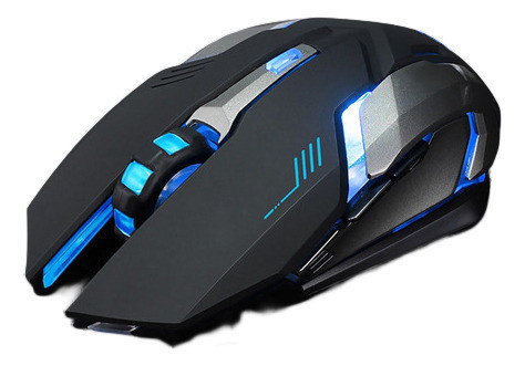 X7 Recargable Inalámbrico Silencioso Led Retroiluminada Usb 0