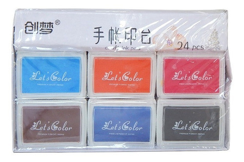 Almohadilla Tinta Para Sellos Colores Puros 0
