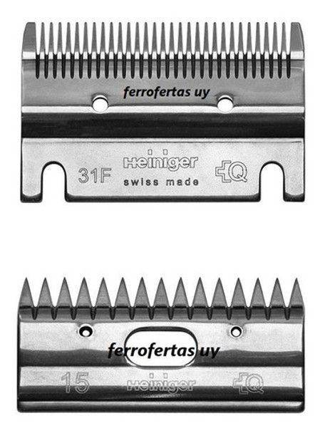 Cuchilla Peine + Cortante P/equinos Esquila 31/15 Heiniger 1 Cuchilla Peine + Cortante P/equinos Esquila 31/15 Heiniger 1