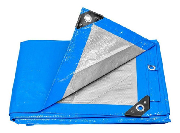 Lona Toldo Pretul 4 X 4 Metros Reforzada Azul Aluminio Fc 0 Lona Toldo Pretul 4 X 4 Metros Reforzada Azul Aluminio Fc 0