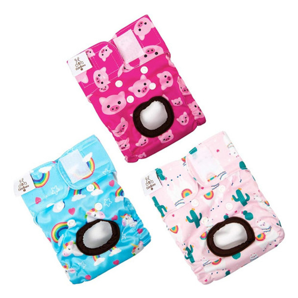 Cutebone Dog Diapers Hembra Pequeño Lavable Pañales Doggie R 0