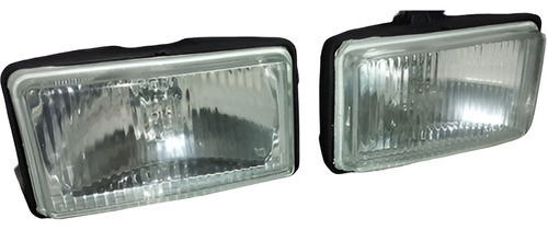 Kit 2 Faros Rectangular Flat Largo Alcance Original Vic 4x4 0