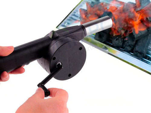 Soplador Avivador Ventilador Manual Bbq Parilla Carbon Asado 0