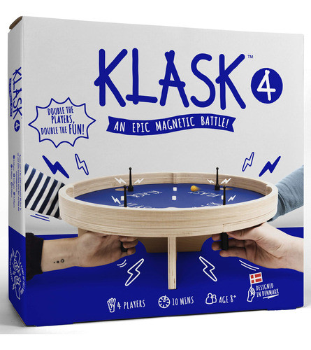 Klask 4 Juego Magnético De Habilidad Para 4 Jugadores  Para 0