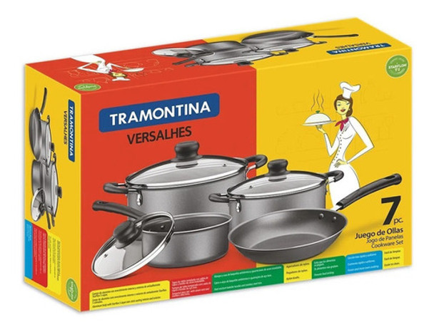 Batería Cocina 7 Piezas Tramontina Versalhes De Casa Valente 0 Batería Cocina 7 Piezas Tramontina Versalhes De Casa Valente 0