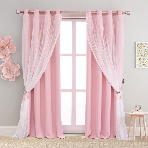 Sofjagetq Cortinas Cortas Con Transparencia, Cortinas Opacas 0