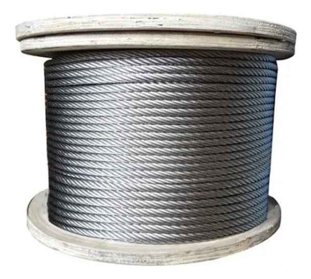 Cable De Acero Galvanizado 2mm 1x19 Rollo De 25m 0
